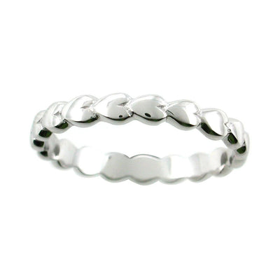 Women Hearts 925 Silver Ring By ILLARIY