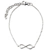 Women 925 Silver Elastic Infinity Bracelet By ILLARIY