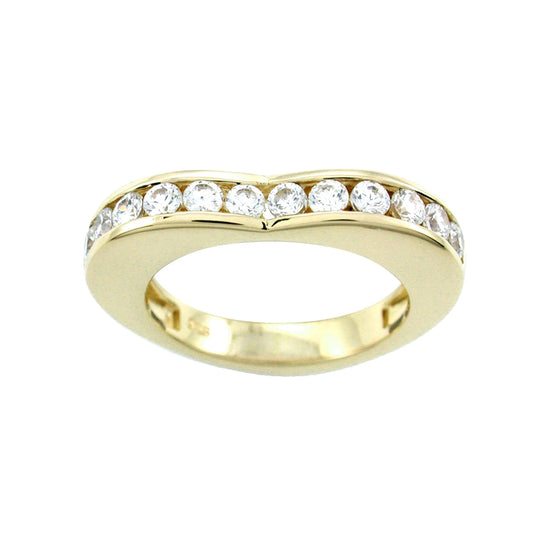 Women 925 Silver Gold Plated Heart Ring By ILLARIY