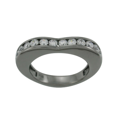 Women 925 Oxidised Silver Heart Ring By ILLARIY
