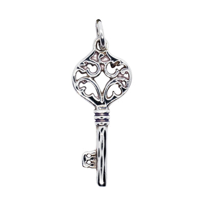 Women 925 Silver Key Pendant By ILLARIY