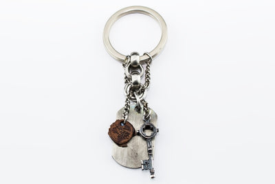 Men Stainless Steel Bohemian Keyring By ILLARIY