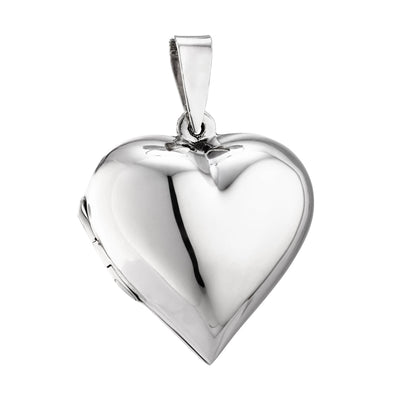 Locket Heart 925 Silver Plain Polished By ILLARIY