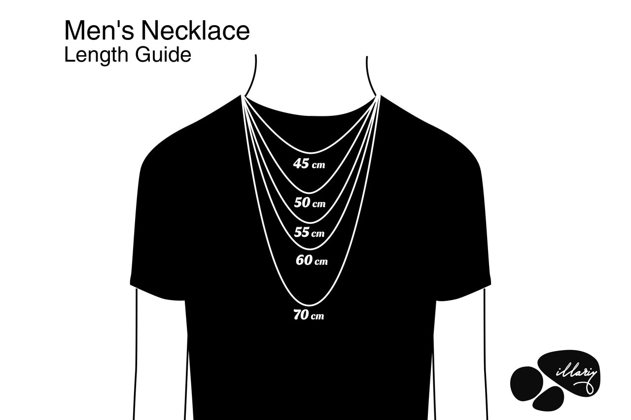 Dog Tag Stainless Steel Necklace Silver Black ILLARIY