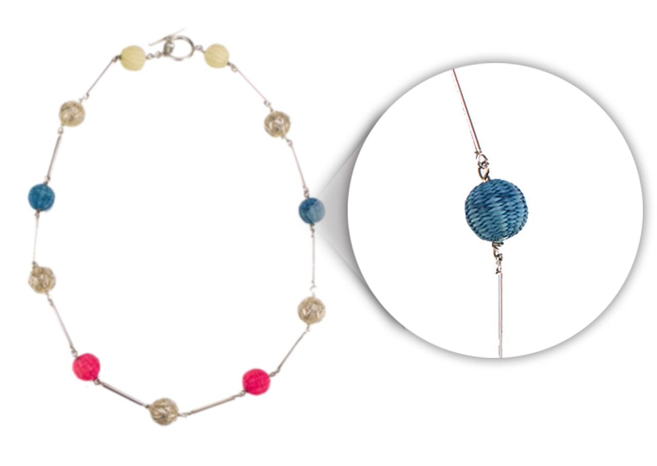 Women 925 Silver Filigree Raiza Necklace By ILLARIY