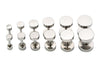 Stainless Steel Silver Round Screw Studs By ILLARIY