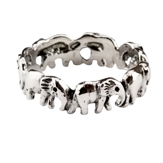 Women Elephant 925 Silver Ring By ILLARIY