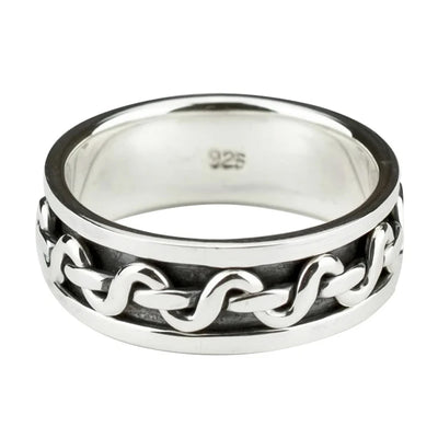 Men 925 Silver Spinning Ring By ILLARIY