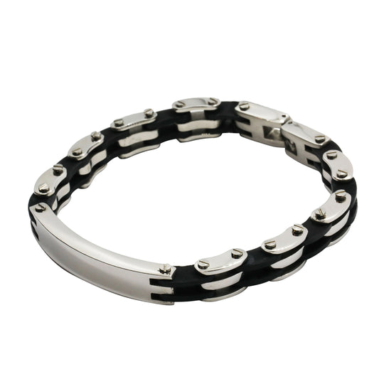 Men Stainless Steel Engravable ID Bracelet By ILLARIY