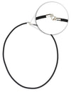 Black Neoprene Necklace 3mm By ILLARIY