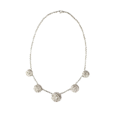 Tangly 925 Silver Matt Necklace By ILLARIY