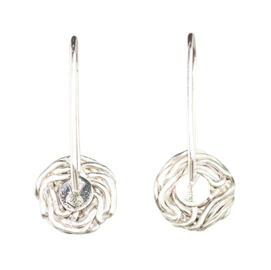 Tangly 925 Silver Matt Half Earrings By ILLARIY