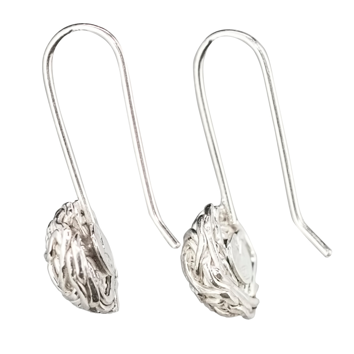Tangly 925 Silver Polished Half Earrings By ILLARIY