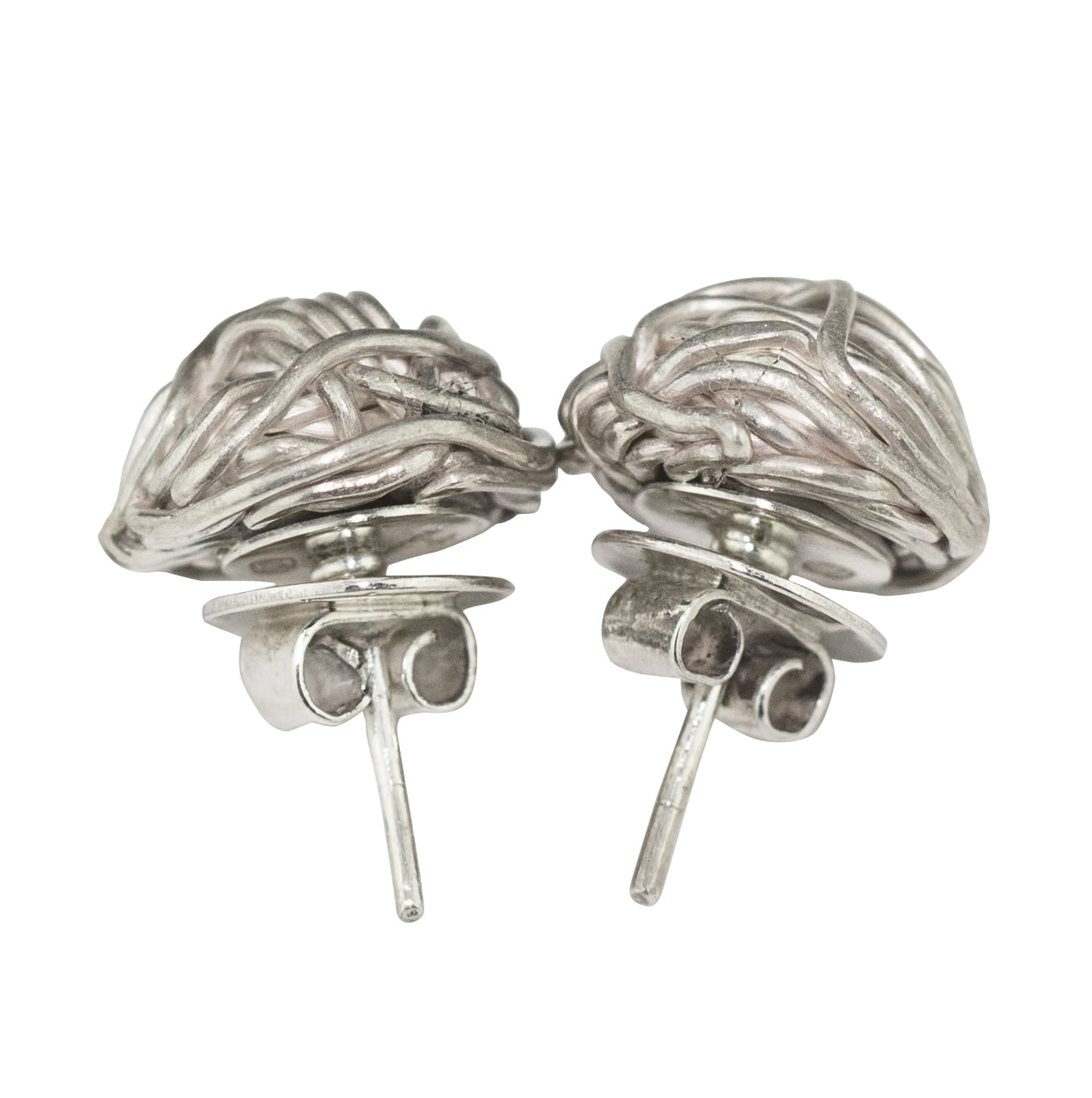 Tangly 925 Silver Matt Studs By ILLARIY