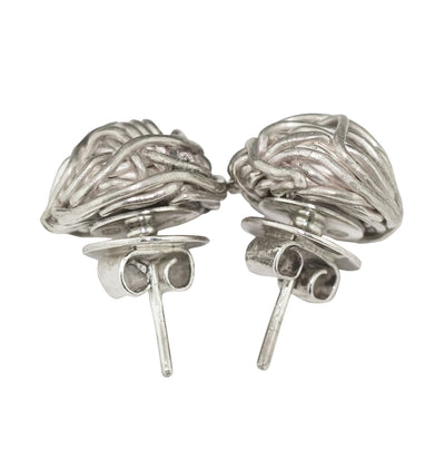 Tangly 925 Silver Matt Studs By ILLARIY