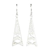 Tower 925 Silver Filigree Earrings By ILLARIY