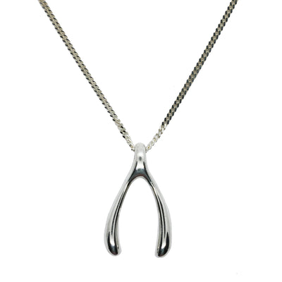 Women 925 Silver Wishbone Necklace By ILLARIY